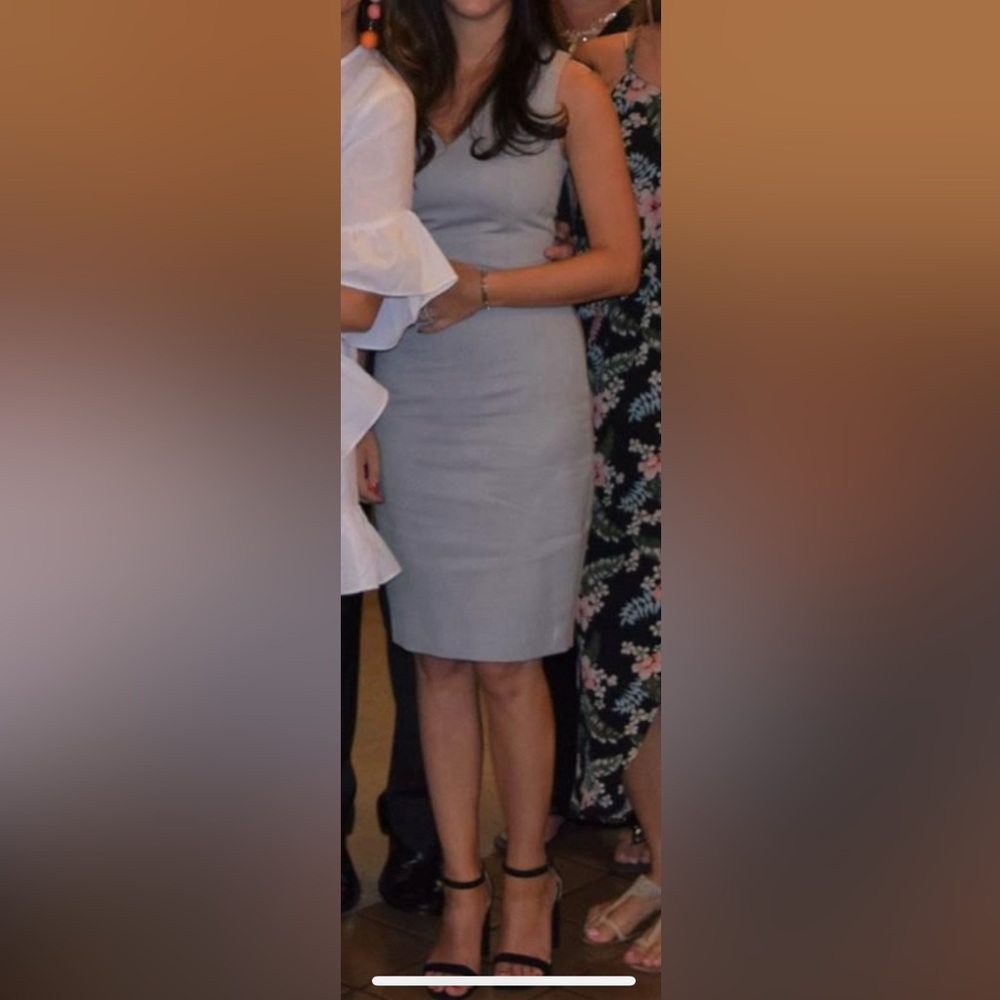 Gray ted baker sheath dress in size 0